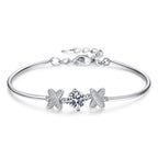 Elegant Bow-Knot Moissanite Bracelet