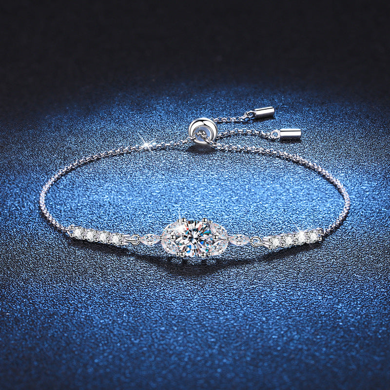 Blooming Star-Flower Moissanite Bracelet