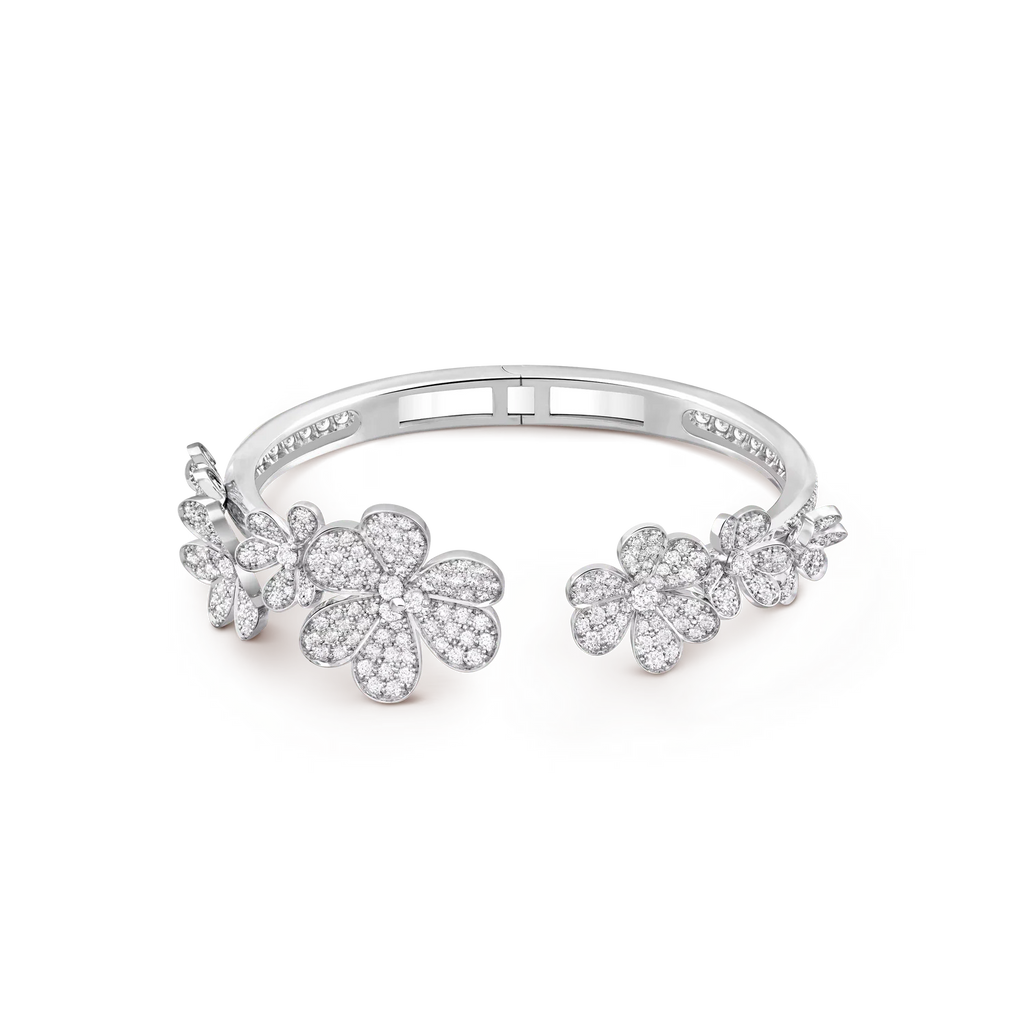 Luminous Blossom Open Bangle