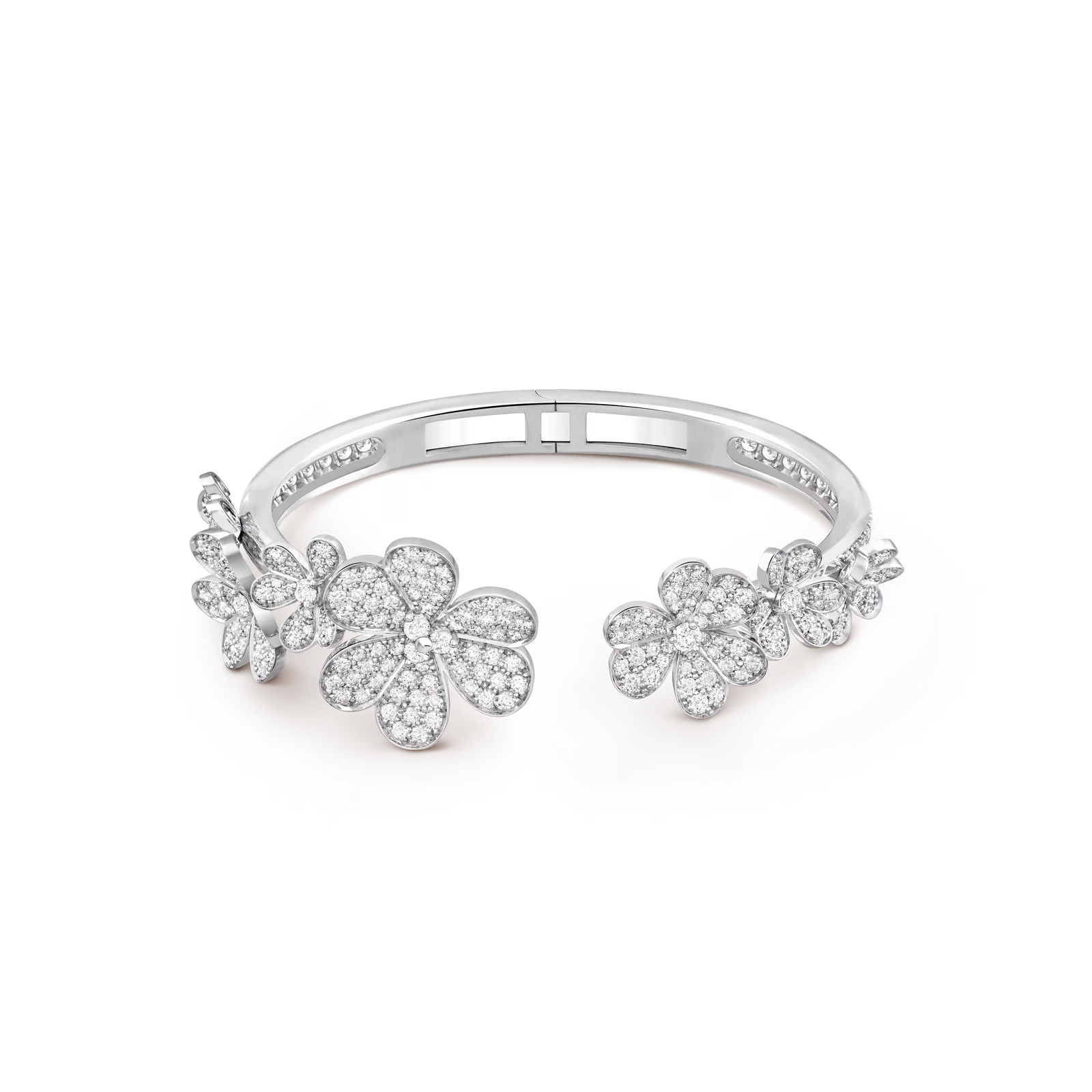 Leuchtendes Blüten-Armreif – minimalistischer Blumen-Cuff