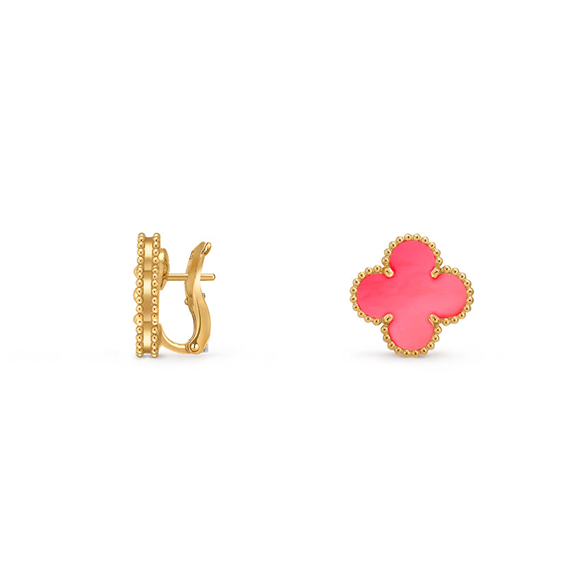 15mm Clover Flower Stud Earrings - Signature-Gold Collection