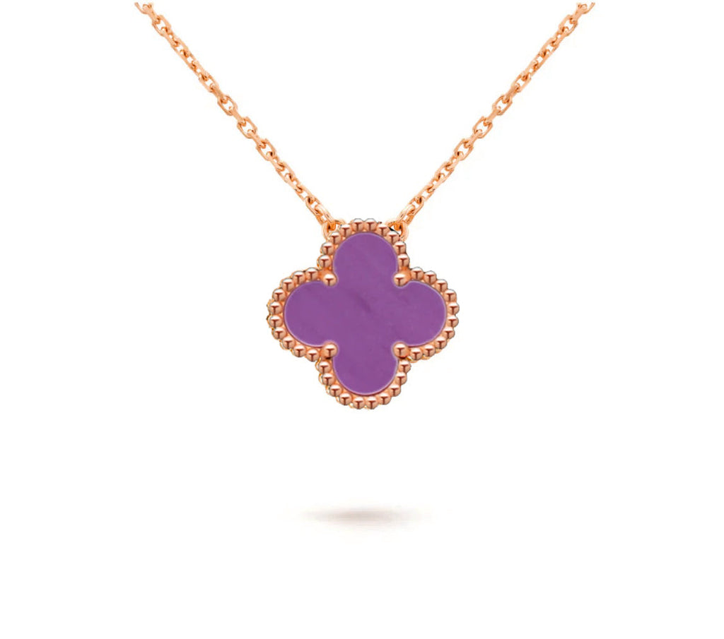 15mm Clover Flower Pendant Necklace Collection