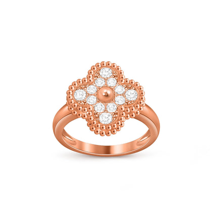Lucky Clover Vintage Roségoldring-Kollektion