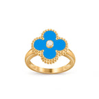 Lucky Clover Diamond-Accent Gold Ring Collection