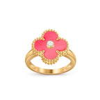 Lucky Clover Diamond-Accent Gold Ring Collection
