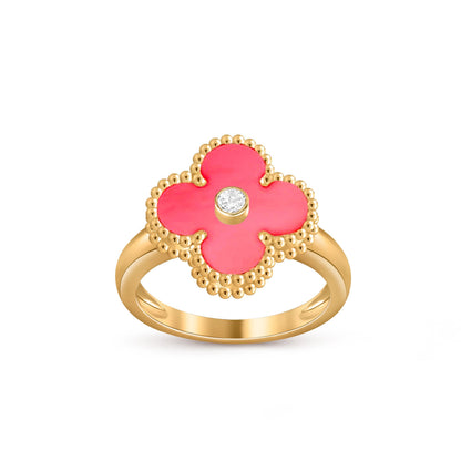 Lucky Clover Diamond-Accent Gold Ring Collection