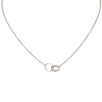 Love Double-Ring Interlocked Necklace