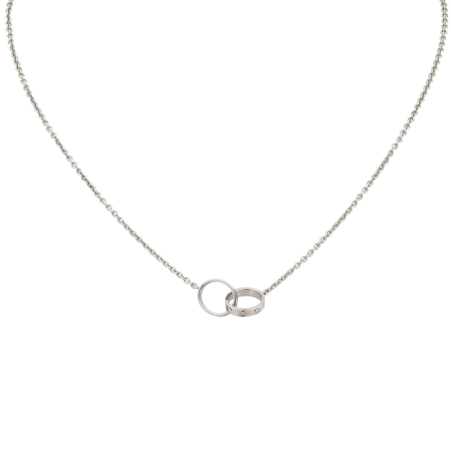 Love Double-Ring Interlocked Necklace