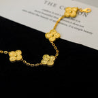Lucky Clover 5-Motif Bracelet - Bronzing