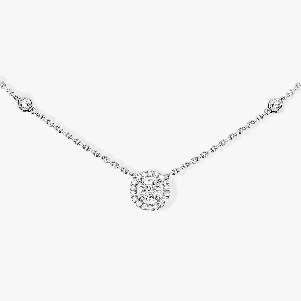 Joy-Anhänger-Halskette – 0,20 Karat Diamant im Brillantschliff – Moderner geometrischer Luxus