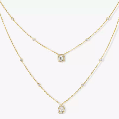 Meine zweireihige Diamantkette Twin