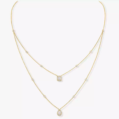 Meine zweireihige Diamantkette Twin
