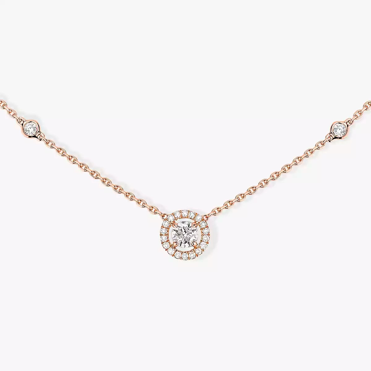 Joy-Anhänger-Halskette – 0,20 Karat Diamant im Brillantschliff – Moderner geometrischer Luxus
