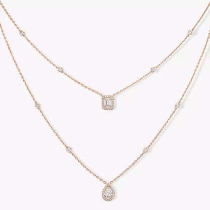 Meine zweireihige Diamantkette Twin