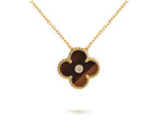 15mm Clover Flower Diamond Pendant Necklace Collection
