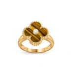 Lucky Clover Diamond-Accent Gold Ring Collection