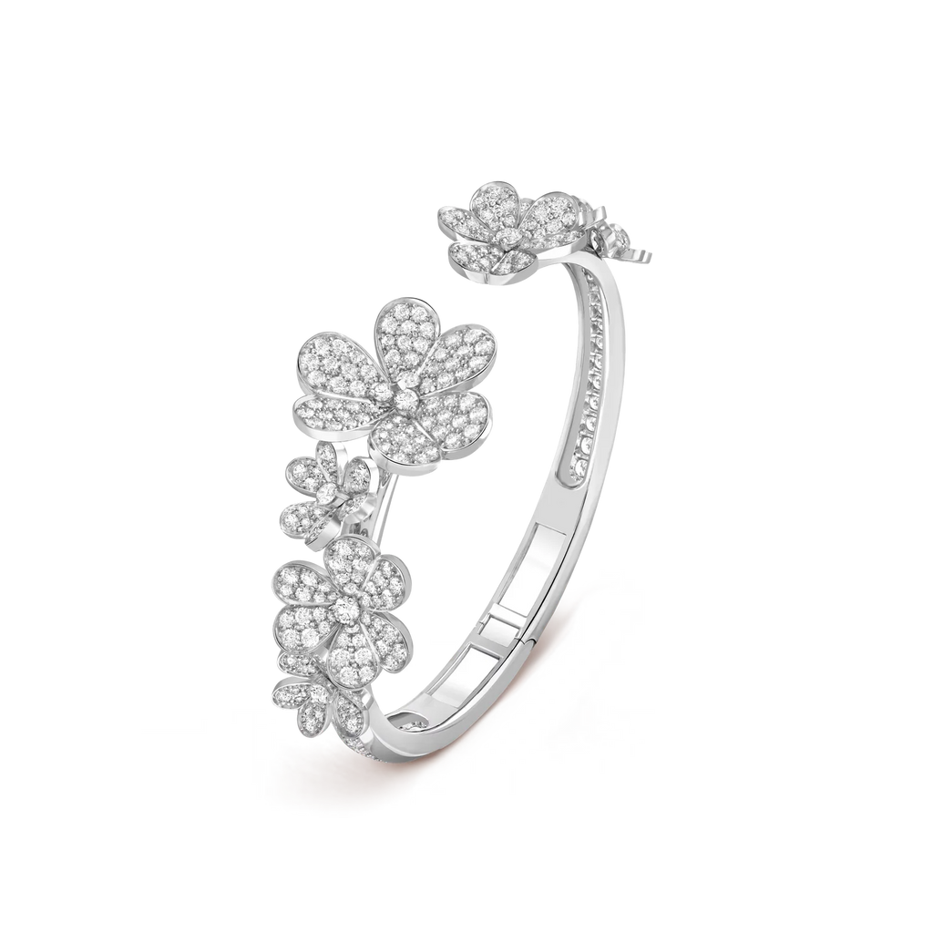Luminous Blossom Open Bangle