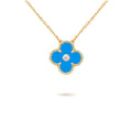 15mm Clover Flower Diamond Pendant Necklace Collection