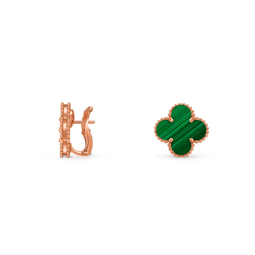 15mm Clover Flower Stud Earrings - Signature-Rose Gold Collection
