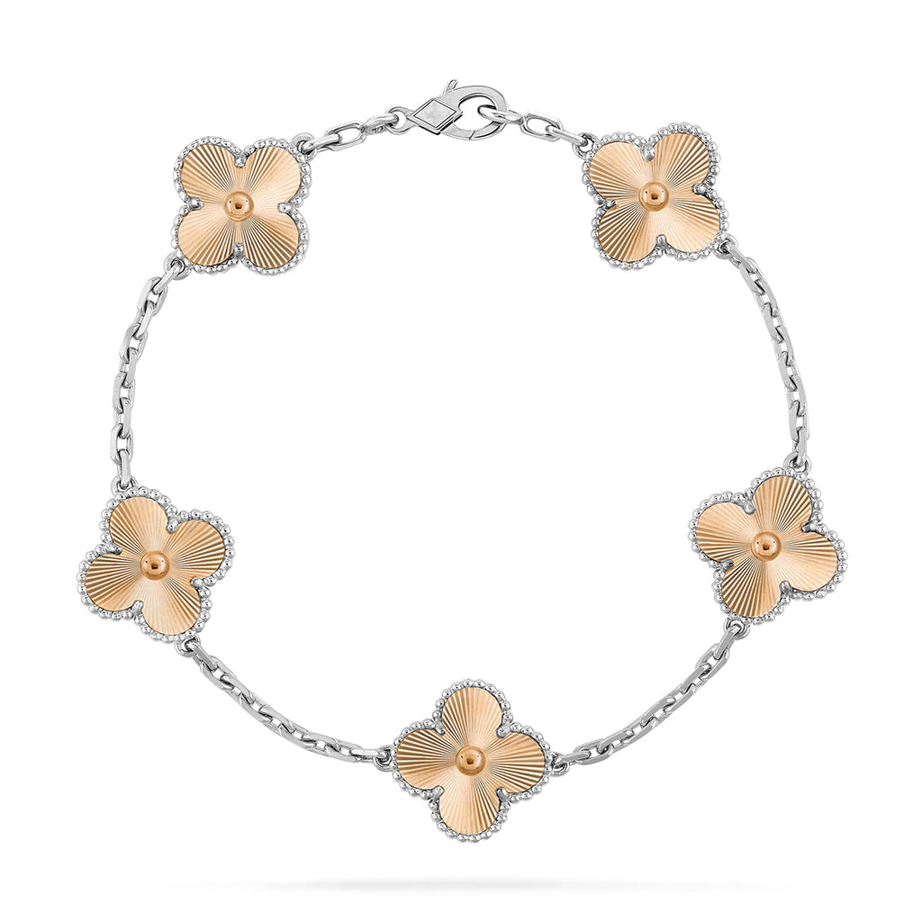 Lucky Clover 5-Motif Bracelet - Laser Collection