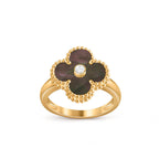 Lucky Clover Diamond-Accent Gold Ring Collection