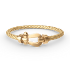 FORCE Large Horseshoe Bracelet - Gold