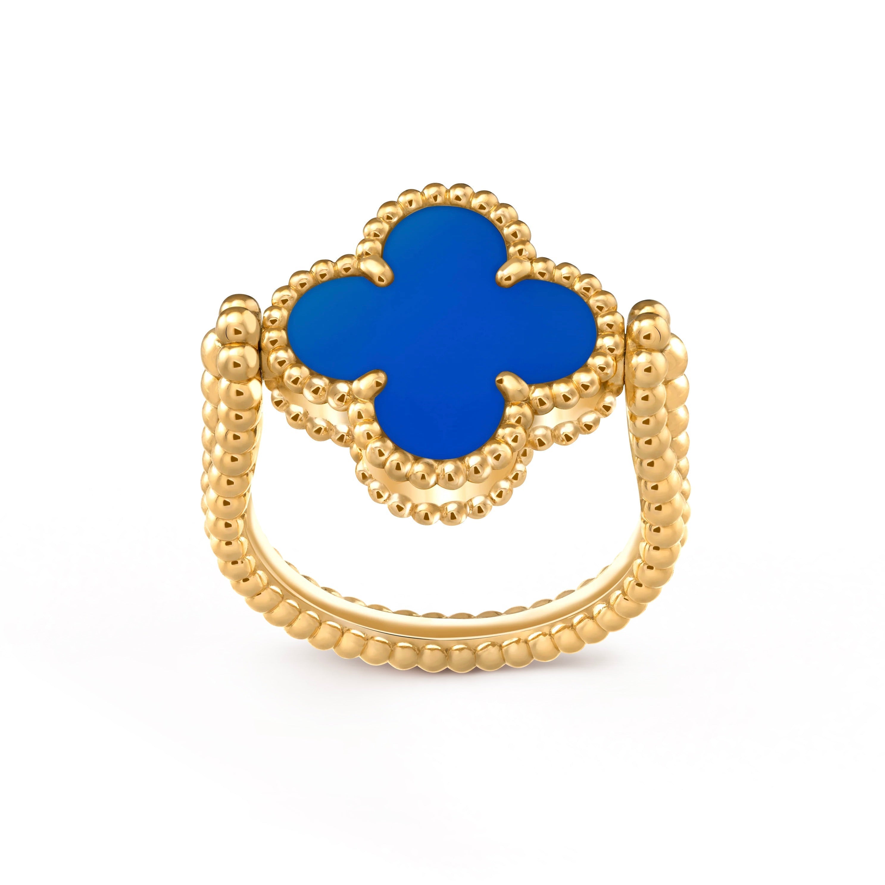 Lucky Clover Gold Reversible Ring