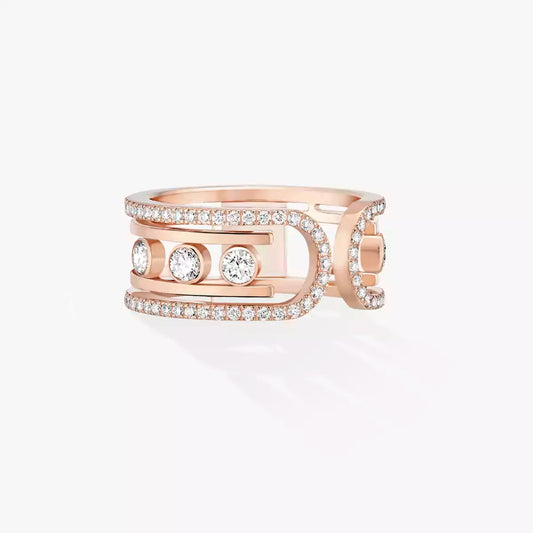 Open Move 10-Diamond Pavé Ring