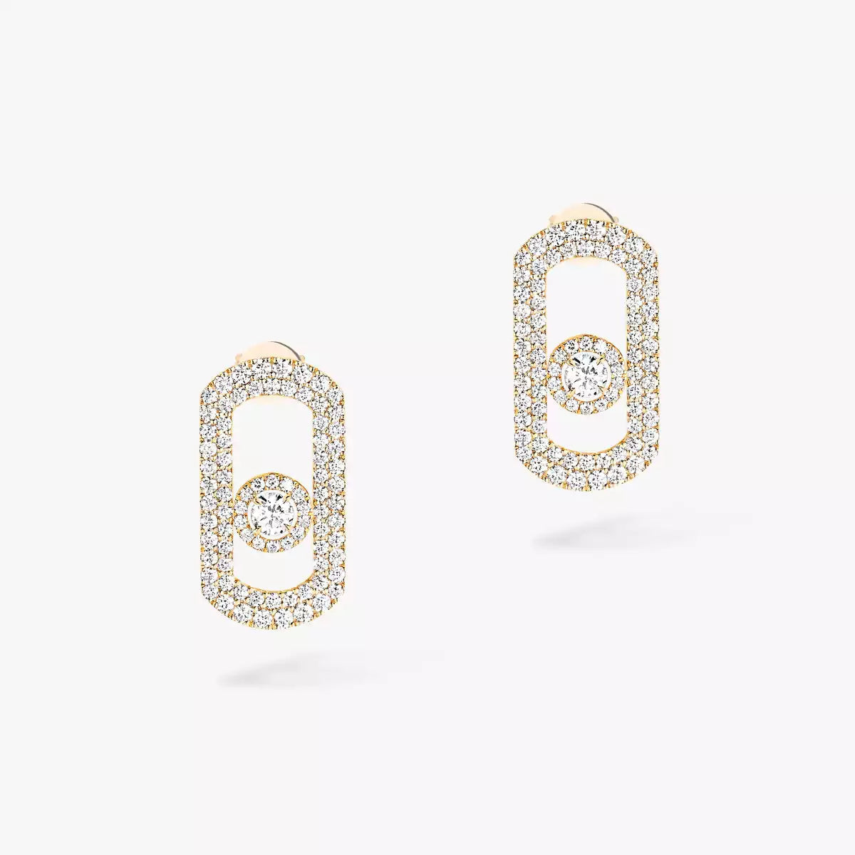 So Move Pavé Diamond Earrings - Full-Pavé Kinetic Radiance