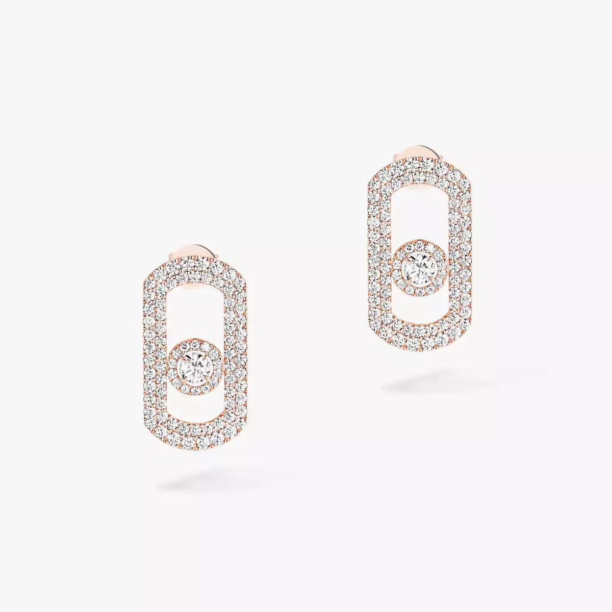 So Move Pavé Diamond Earrings - Full-Pavé Kinetic Radiance