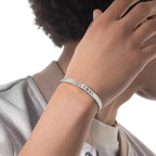 Move Noa Ciselé Half-Pavé Diamond Bangle Bracelet