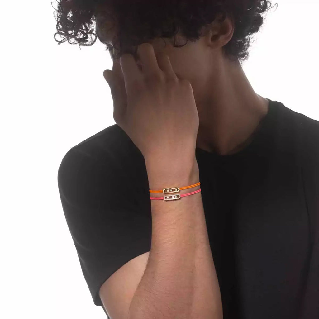 Care(s) Pavé Cord Armband – Wohltätiges, symbolisches Design – Verstellbares, stilvolles Accessoire