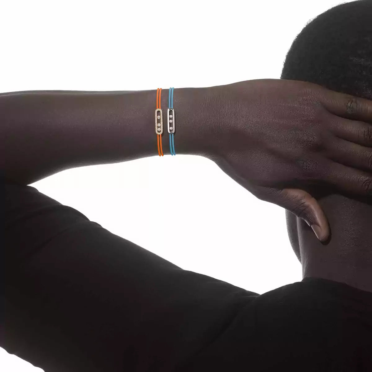 Care(s) Pavé Cord Armband – Wohltätiges, symbolisches Design – Verstellbares, stilvolles Accessoire