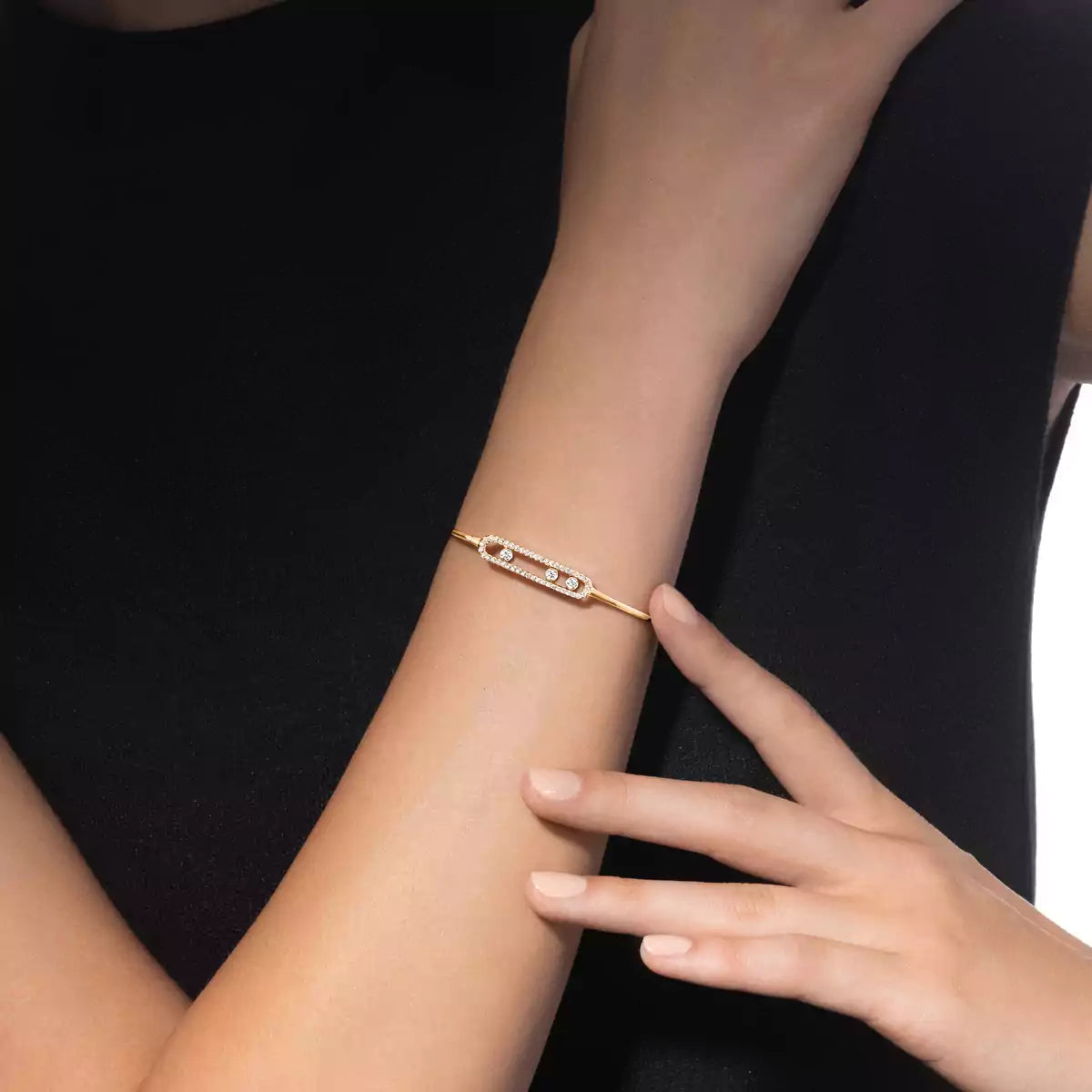 Move Pavé Diamantarmreif M - Signature Kinetic Brilliance - Moderner Pavé-Luxus