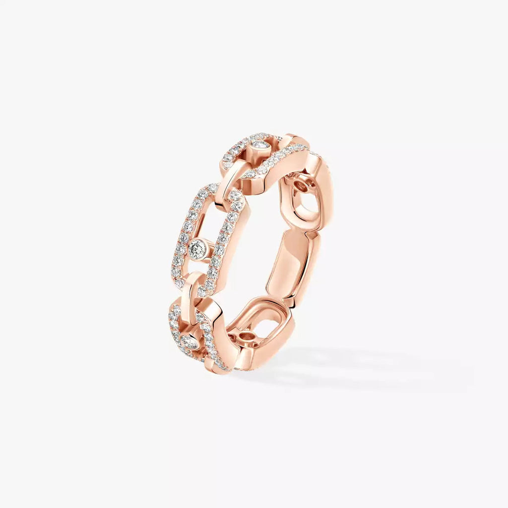 Move Link Pavé Diamond Ring