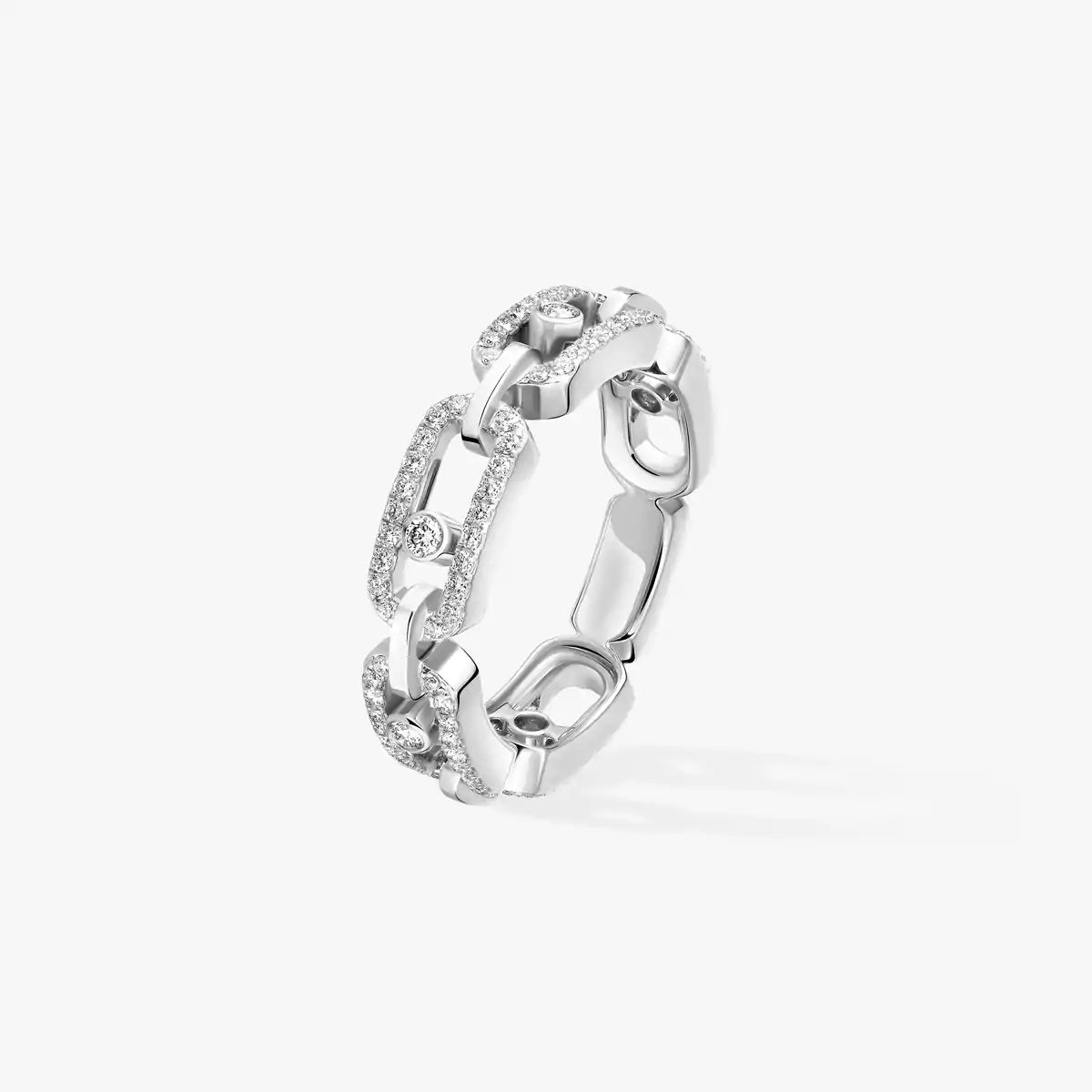 Move Link Pavé Diamond Ring
