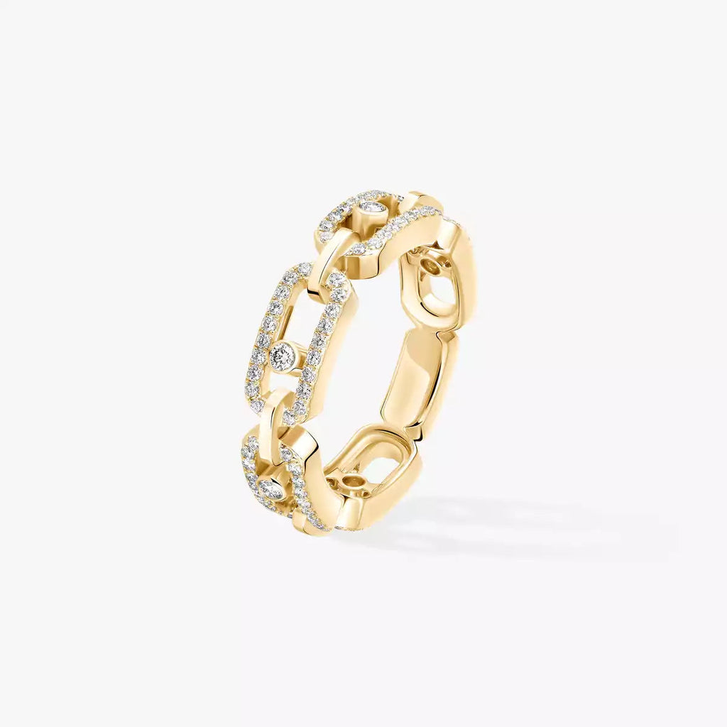 Move Link Pavé Diamond Ring