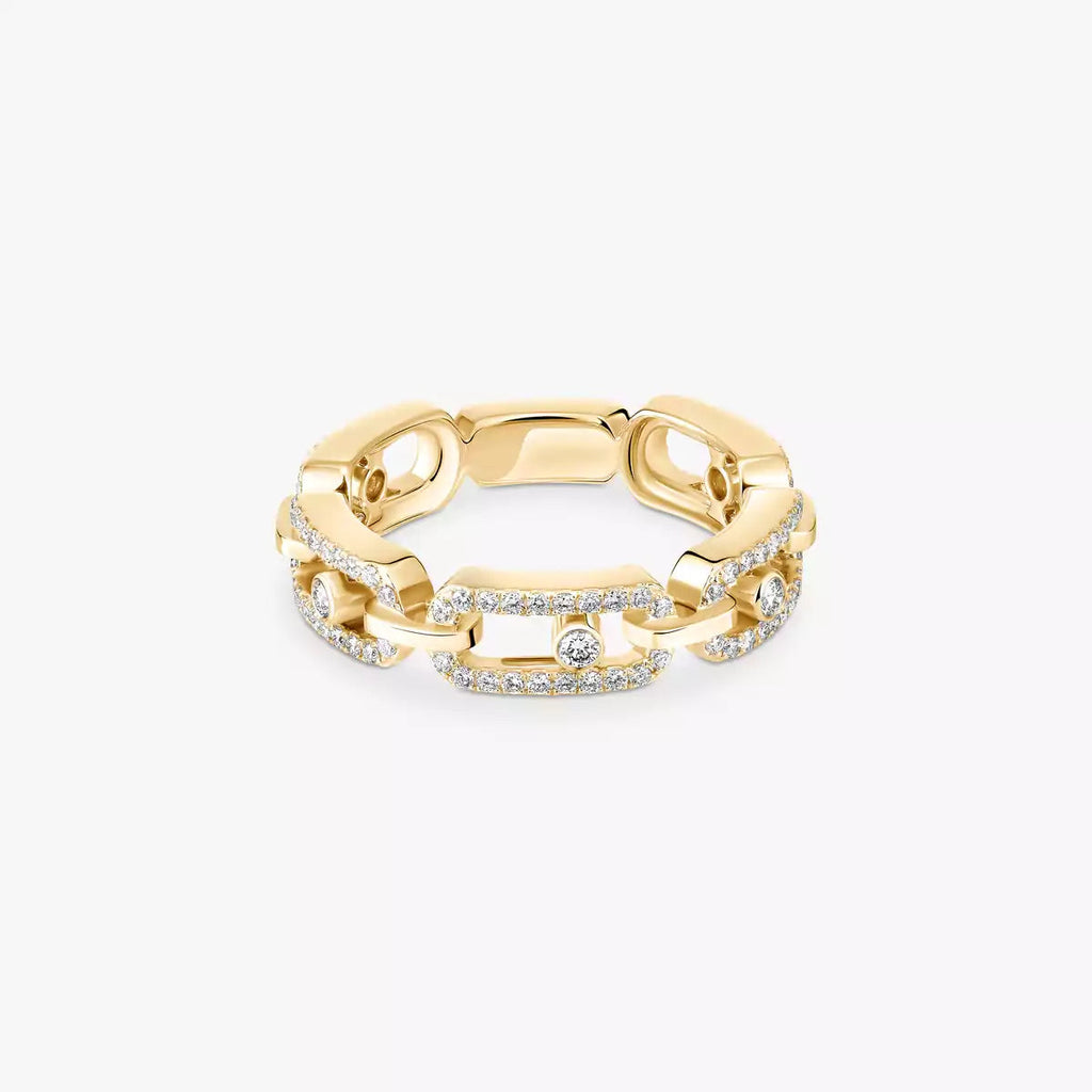 Move Link Pavé Diamond Ring