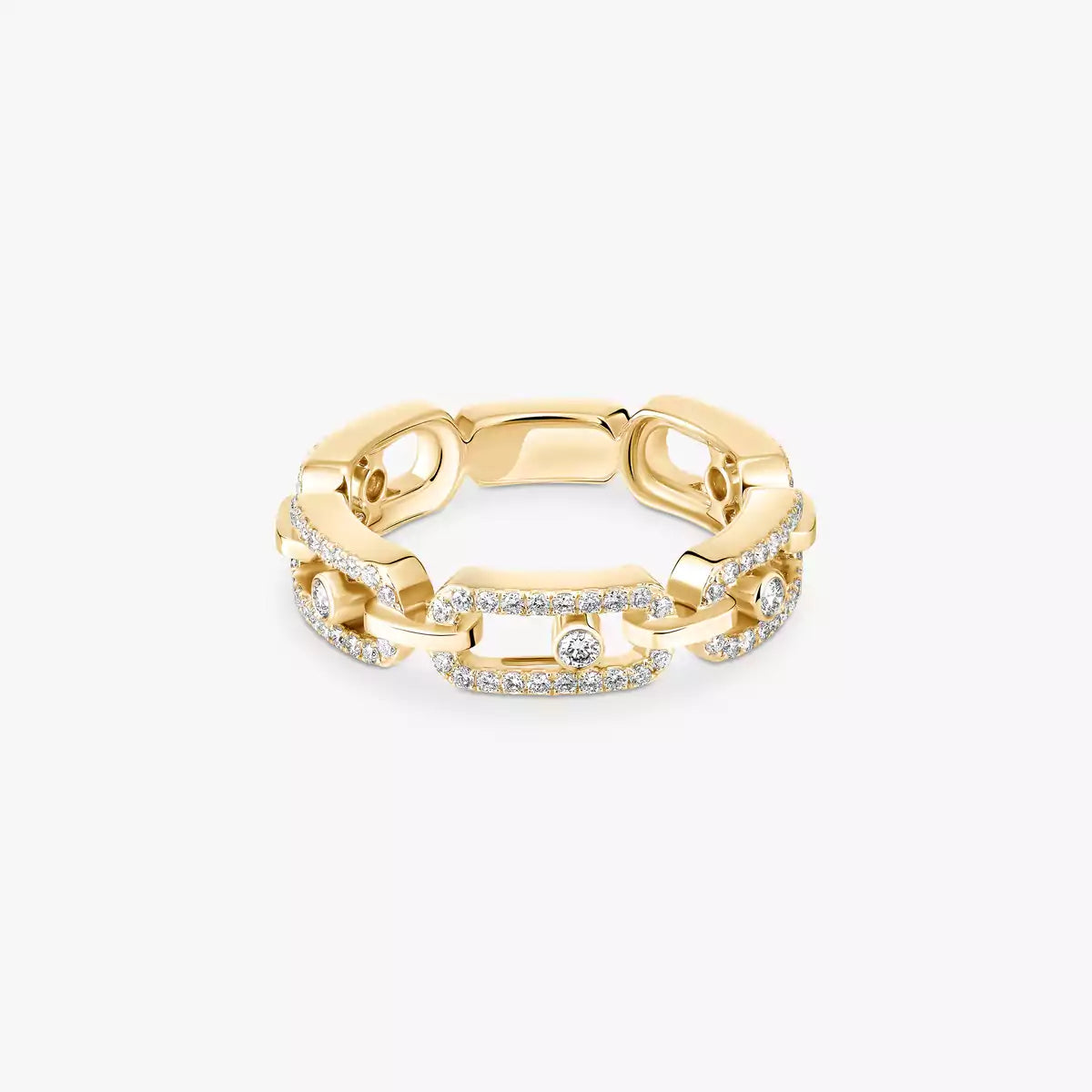 Move Link Pavé Diamond Ring