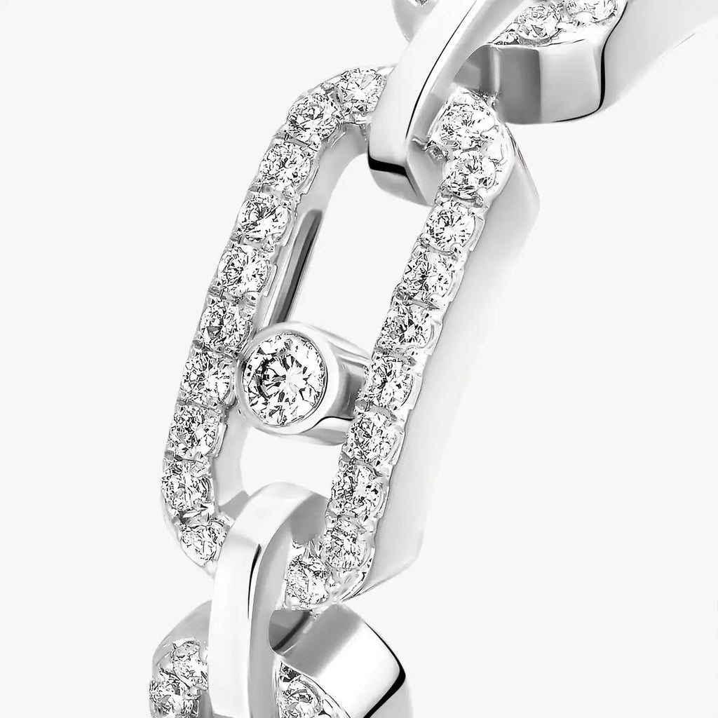 Move Link Pavé Diamond Ring