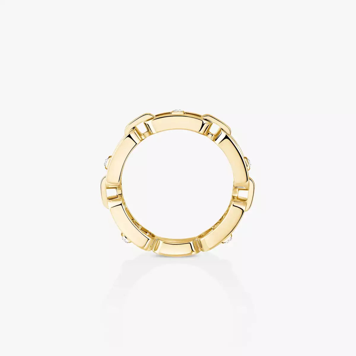 Move Link Pavé Diamond Ring