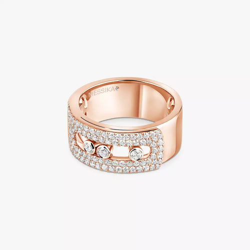 Ring Move Noa Pavé Diamanten Überkreuzt