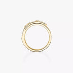 Move Noa Pavé Diamant Ring mit ineinandergreifenden Bändern – kinetische Eleganz, doppelbändig