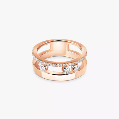 Move Noa Pavé Diamant Doppelring