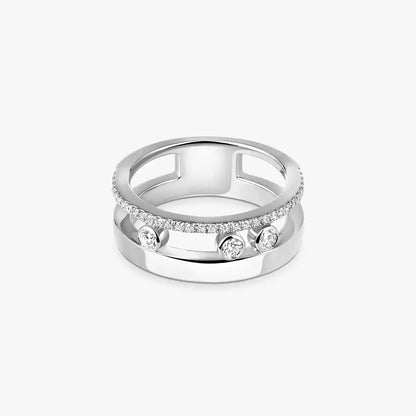 Move Noa Pavé Diamant Doppelring