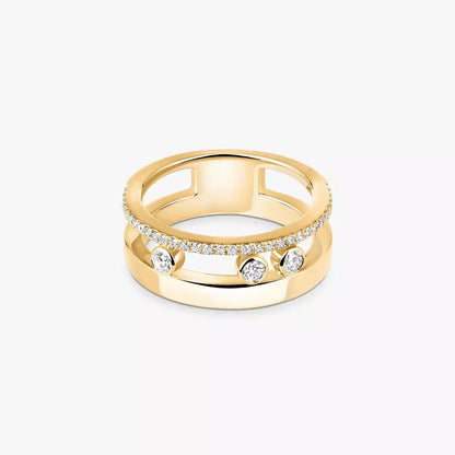 Move Noa Pavé Diamant Doppelring