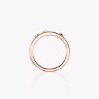 Noa Pavé Diamond Interlocking Ring - ダブルバンド キネティックエレガンス