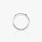 Noa Pavé Diamond Interlocking Ring - ダブルバンド キネティックエレガンス