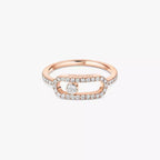 Move Uno Ring mit voller Diamant-Pavé-Fassung – Kinetischer Signature-Luxus – Unendliche Ausstrahlung