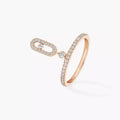 Move Uno Diamantring – unverkennbare kinetische Brillanz – minimalistische Eleganz